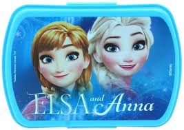Disney Frozen Sandwich Scatola Con Anna E Elsa Rosa E Blu