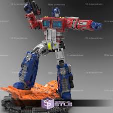 Optimus Prime STL Files Standing V3 Transformers 3D Printing Figurine |  SpecialSTL