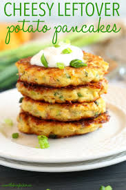 Cheesy Leftover Mashed Potato Pancakes Recipe Leftover Mashed Potatoes Mashed Potato Pancakes Leftover Mashed Potato Pancakes