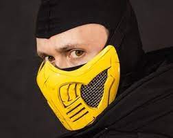 Shop reptile facemask mortal kombat masks designed by beerman as well as other mortal kombat merchandise at teepublic. Mortal Kombat Scorpion Mask Pdf A4 Letter Template Mortal Kombat Mask 3d Printed Mask