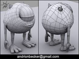 Mike Htm 3d Character 3d Model Character Cute Drawings