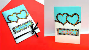 Then the solutions is to make something for them by hand. Diy Greeting Card Making Ideas Handmade Valentines Day Birthday Card Tutorial Youtube