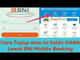 Cara top up dana lewat atm mandiri. Cara Isi Saldo Dana Top Up Saldo Dana Via Mobile Banking Bni Youtube