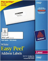 Template14 per sheet our downloadable blank templates are availale to effortlessly create your own customized address labels within minutes. Avery Pack Of 2 000 1 X 4 White Paper Shipping Labels 81629693 Msc Industrial Supply