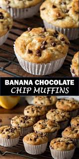 Amazing Dessert Banana Chocolate Chip Muffins De Banana Chocolate Chip Muffins Healthy Easy Banana Chocolate Chip Muffins Healthy Chocolate Chip Muffins