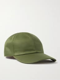 You won't believe how soft this cap feels. Green Remington Silk Twill Baseball Cap Loro Piana Mr Porter