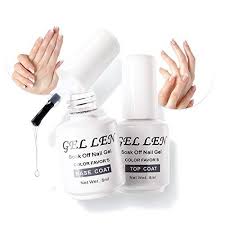 Gellen No Wipe Top Coat Base Coat For Gel Nail Polish Long Lasting Nail Gel Manicure High G In 2020 Gel Manicure Gel Nails Gel Nail Polish Set