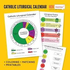 Catholic Liturgical Calendar Catholic Liturgical Calendar Calendar Activities Kids Calendar