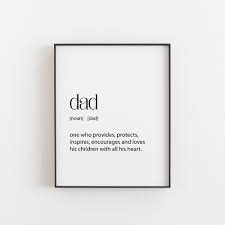Dad Definition Dad Gift Dad Birthday Gift Dad Christmas Etsy Fathers Day Quotes Peace Quotes Dad Definition