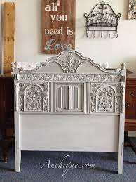 Nailas nook creates wonderful pieces of painted furniture with chalk paint®️️. Headboard Painted With Chalk Paint Decorative Paint By Annie Sloan In A Custom Mix Of Paris Grey Old Painting Furniture Diy Redo Furniture Painted Furniture