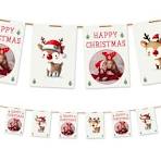 Christmas Reindeer and Tree Photo Bunting - 2m / Standard / Happy Christmas