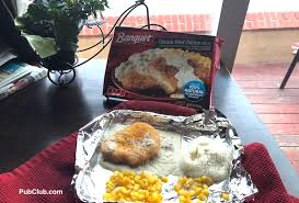 Line a baking sheet or pan with aluminum foil. Foodie Blog Reviewing The Banquet Chicken Fried Chicken Frozen Dinner