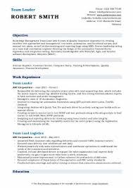 Looking for team leader resume samples? Team Lead Resume Samples Qwikresume
