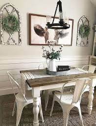64 Farmhouse Dining Room Decorating Ideas Diningroom Farmhousediningroom Far Farmhouse Dining Rooms Decor Dining Room Wall Decor Farmhouse Dining Room Table