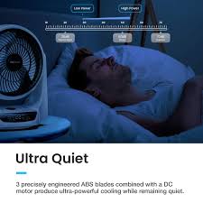 Mycarbon quiet cooling bedroom fan. Mycarbon Fan Quiet Desk Fan Automatically Oscillating Whole Room Fan 12 Speeds Turbofan 25db Silent Table Fan 10h Timer Air Circulator Fan For Bedroom Office Living Room Energy Saving Buy Online In