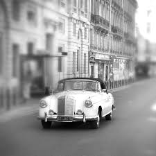 Vintage Mercedes In Black White Vintage Cars Vintage Car Wedding Paris Photos