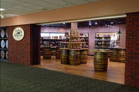 The Front Of Cork Barrel Bourbon Wine Store Post Security At Bluegrass Airport In Lexington Ky Wine Store Bourbon Barrel Kentucky Travel