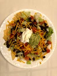 Then add in shredded chicken. Haystacks Let Us Eat