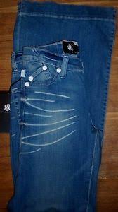 Details About Jeans Low Flare Stretch Amoeba Ace Rock Republic Misses Size 0 New