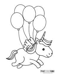 Printable cute unicorn 2 coloring page. Top 100 Magical Unicorn Coloring Pages The Ultimate Free Printable Collection Print Color Fun