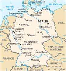 Där är berlin, berlin, tyskland, plats tyskland på karta. Allemagne Carte Mapsof Net