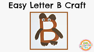 easy letter b craft preschool alphabet resource youtube easy letter b craft preschool alphabet resource