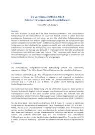 Schreibe das fazit am ende gemeinsam mit der einleitung. Abstract Schreiben Vwa