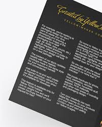 Download Textured A5 Brochure Mockup In Stationery Mockups On Yellow Images Object Mockups Yellowimages Mockups
