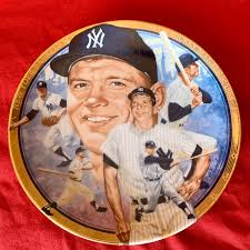 Collectible MLB Ny Yankees Mickey Mantle Plate