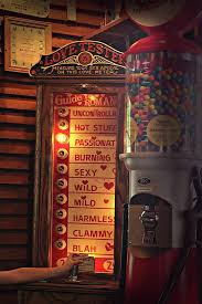 Vintage Love Tester And Gum Ball Machines By Linda Phelps Game Room Bar Arcade Room Game Room
