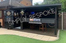 An old english style pub with beer tap and dartboard perhaps, or maybe a gleaming craft beer space with your own personal favourites chilled and ready to enjoy? Hot Tub Shelter Party Area Outdoor Entertainment Area Garden Bar Ebay