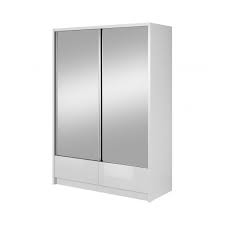 Tv schrank jirias in hochglanz weiß 155 cm breit | pharao24.de vitrine corano zweitürig links wohnzimmer schrank in. Kleiderschrank Riana Ii 150 Weiss Matt Weiss Hochglanz Mit Spiegel Moblo