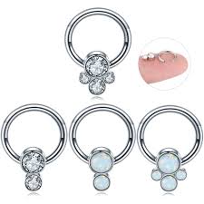 Isabella ball end twist hoop earrings boohoo. Steel Opal Ball Bcr Captive Bead Rings Cartilage Tragus Hoop Rings Daith Helix Clicker Cartilage Piercing Jewelry 16g Buy Opal Cbr Piercings Nose Septum Rings Daith Helix Piercings Product On Alibaba Com