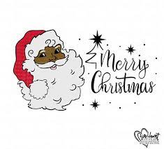 Santa Claus Svg Png Jpg Dxf African American Santa Claus Etsy Black Santa Santa Face Christmas Svg