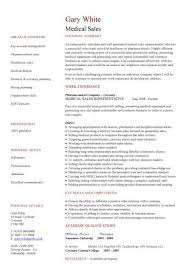 Medical Sales Cv Sample Marketing Resume How To Write A Cv Example
