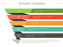 3d sales funnel diagram presentationdesign powerpoint