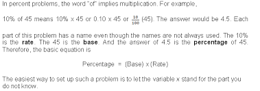 Math Skills How To Calculate Convert And Use Percents Universalclass