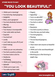 French words for beautiful include beau, bel, de toute beauté, beaux, belle, magnifiques, splendides, superbes, très beau and belles. You Look Beautiful 45 Cute Ways To Say You Look So Beautiful Love English