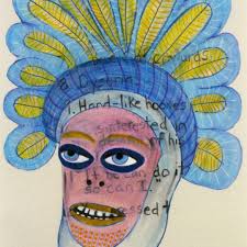 Laylah Ali's Nordic Types, 2008, mixed media