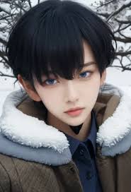 A painting of jesus standing in front of a garden