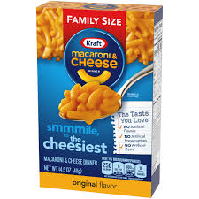The record for eating an entire box of kraft macaroni & cheese is one minute, 2.14 seconds. Kraft Macaroni Cheese Products