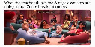 Breakout rooms offer opportunities for interaction and/or collaboration for students and their instructors. Chilling On Zoom By Potterheadjocelyn Meme Center