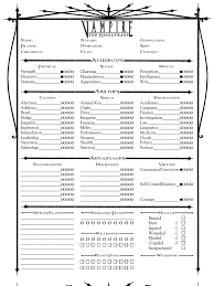 Our new digital character sheet for vampire the masquerade 5e allows you to create character and from there, it is as easy as filling out the character sheet! Vampire The Masquerade Character Sheet 4 Page Character Sheet Leisure