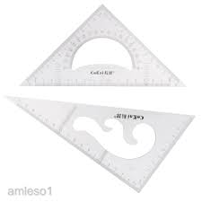 In order to draw a 30 degrees first you will have to draw a 60 degree and bisect the 30 degree angle. 2x 30 60 45 Degree Geometry Triangle Ruler Drawing Drafting Set 20 25 30cm Shopee Philippines