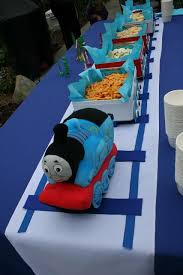 Themed Thomas The Train Birthday Party Ideas For Toddlers Cute And Creative Train Themed Party Ideas Including This Diy Snack Train Thomas Birthday Parties Thomas The Train Birthday Party Trains Birthday Party