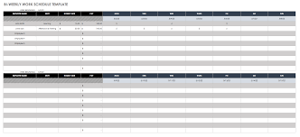 Work Schedule Template Free Sada Margarethaydon Com