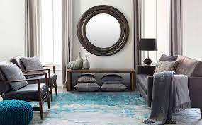 To keep the yellow from overtaking the room, introduce cooler tones, such as blue or purple, for contrast and balance. Blue Living Room Decorating Ideas Inspiration Flooring America