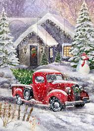 Vintage Christmas Red Truck Tree Decor Wreath Sign Digital Etsy Christmas Scenery Christmas Red Truck Cute Christmas Wallpaper