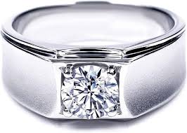 1.0 Ct Moissanite Engagement Ring S925 Sterling Silver 18K Gold Plated – Celestial Charms 