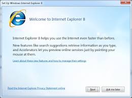 Internet explorer will detect your current operating system and will provide you with a download link for your specific windows version. Internet Explorer 8 And 9 Enable Or Disable First Run Set Up Pop Up Windows 7 Help Forums